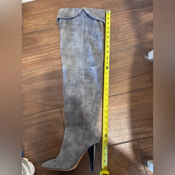 IRO Groove Boots Elegant Gray Over-the-Knee Boots size 39 - Picture 3 of 13